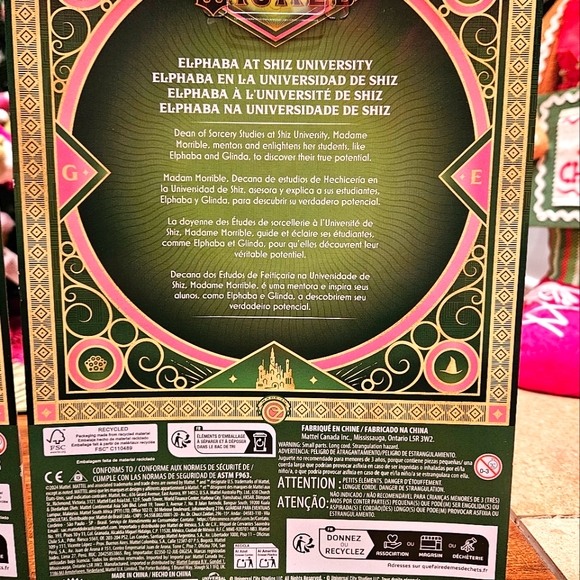 Wicked 3 Doll SET Madame Morrible, Glinda, and Elphaba Shiz University - Picture 7 of 12